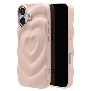 ラスタバナナ iPhone17用 MY．DECOR ハードウェーブTPUケース ピンク 8964IP5ATPPK-イメージ1