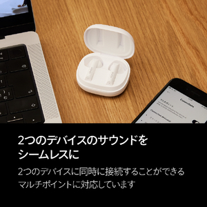 DENON 完全ワイヤレスイヤフォン 開放型 ホワイト AHC500WWTEM-イメージ7