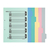 コクヨ カラー仕切カード(ファイル用) A4タテ 5山 2穴 2組 F805031-ｼｷ-70-イメージ2