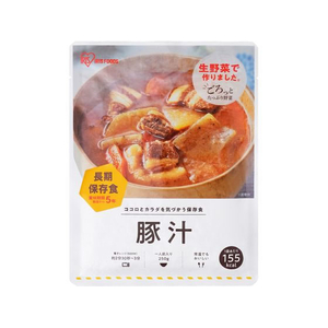 アイリスオーヤマ 災対食パウチ 豚汁 FCN5012-250g-ﾄﾝｼﾞﾙ-イメージ1