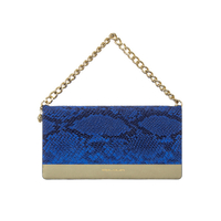 Eblouir iPhone XR用Gold trim Wallet ブルー EB14388I61