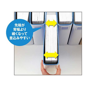 コクヨ チューブファイル(エコ)片開き A4タテとじ厚30mm 青 10冊 1箱(10冊) F810145-ﾌ-E630B-イメージ8