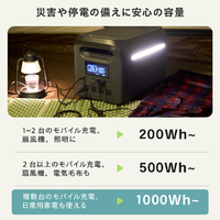 エレコム DE-PS1200PBK ポータブル電源 1200P (容量 1229Wh/AC出力