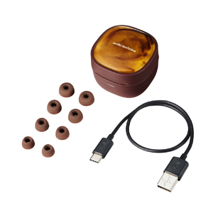 オーディオテクニカ ワイヤレスイヤフォン(数量限定品) アンバーブラウン ATH-SQ1TW2 BW-イメージ3