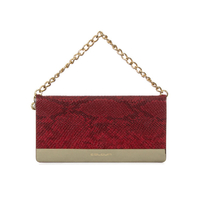 Eblouir iPhone XR用Gold trim Wallet レッド EB14389I61