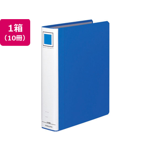 コクヨ チューブファイル(エコ)片開き A4タテ とじ厚50mm青10冊 1箱(10冊) F810146-ﾌ-E650B-イメージ1