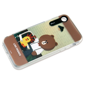 LINE FRIENDS iPhone XR用ケース LIGHT UP CASE テーマ ヘアドレッサー KCL-LCT008-イメージ2