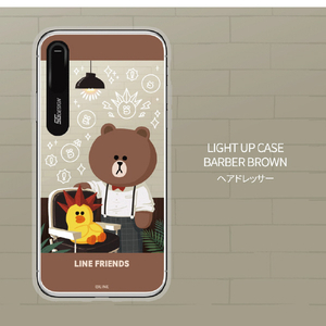 LINE FRIENDS iPhone XR用ケース LIGHT UP CASE テーマ ヘアドレッサー KCL-LCT008-イメージ3