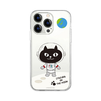 abbi FRIENDS iPhone 15 Pro用ネコマンジュウソフトクリアケース キャットウォーク オン ザ ムーン ABF25389I15PR