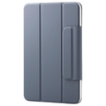 エレコム iPad mini(A17 Pro)用フラップケース 超薄型 マグネット着脱 スリープ対応 ブルーグレー TB-A25SWVPF2BG