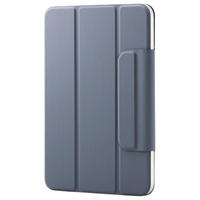 エレコム iPad mini(A17 Pro)用フラップケース 超薄型 マグネット着脱 スリープ対応 ブルーグレー TB-A25SWVPF2BG