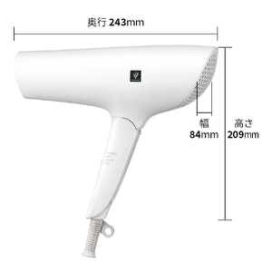 シャープ プラズマクラスタードライヤー Plasmacluster Beauty ホワイト系ルミナスホワイト IB-P602-W-イメージ2