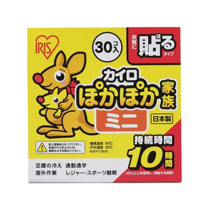 アイリスオーヤマ ぽかぽか家族 貼るミニ 30P FCC7785-PKN-30HM-イメージ2