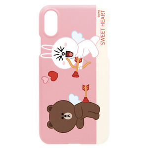 LINE FRIENDS iPhone XR用ケース SLIM FIT CUPID LOVE スウィートハート4 KCL-SCL011-イメージ1