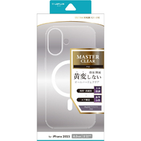 MSソリューションズ iPhone 17用超透明ハードケース 「MASTER CLEAR mag」 クリア/ホワイト LN-IM25MCMWH