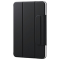 エレコム iPad mini(A17 Pro)用フラップケース 超薄型 マグネット着脱 スリープ対応 ブラック TB-A25SWVPF2BK