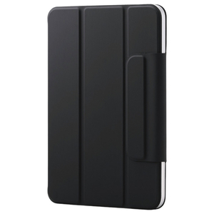 エレコム iPad mini(A17 Pro)用フラップケース 超薄型 マグネット着脱 スリープ対応 ブラック TB-A25SWVPF2BK-イメージ1