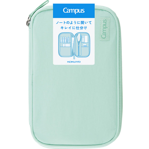 コクヨ キャンパス ノートのように開くペンケース グリーン FCJ288T-F-VBF301G-イメージ9