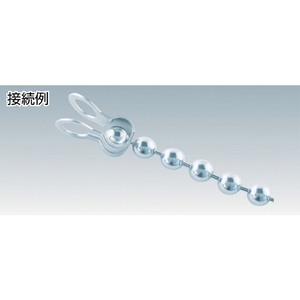 トラスコ カップリング ステンレス ３．２ｍｍ用 １０個入 TRUSCO ボールチェーン ボールチェーンカップリング (ステンレス) TCPS-32-イメージ2