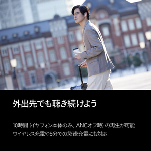 DENON 完全ワイヤレスイヤフォン  ノイズキャンセリング機能搭載 ホワイト AHC840NCWWTEM-イメージ7