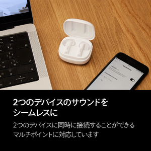 DENON 完全ワイヤレスイヤフォン  ノイズキャンセリング機能搭載 ホワイト AHC840NCWWTEM-イメージ9