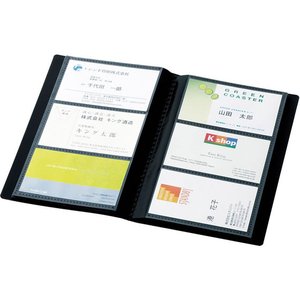 キングジム ショットドックス名刺ホルダー コンパクト120名用 青 F878110-42SDｱｵ-イメージ2
