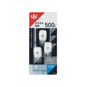 レック はがせる粘着ハングフック 3個入 FC153PA-H00461-イメージ2