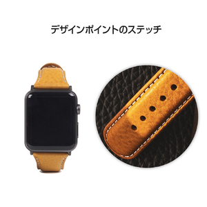 SLG Design Apple Watch 49/45/44/42mm用バンド  Italian Minerva Box Leather ブラウン SD18391AW-イメージ10