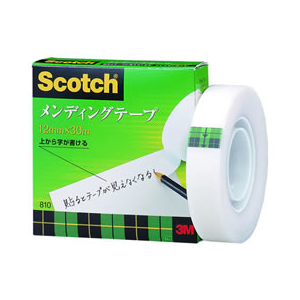 3M スコッチ メンディングテープ 12mm×30m 小巻 F802426-810-1-12-イメージ1
