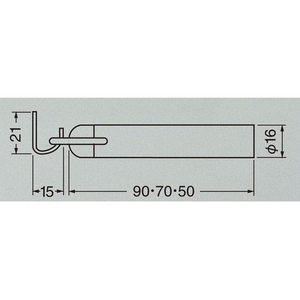 トラスコ中山 扉用戸当り アオリ止め付 70 サテンゴールド FC725EH-2065501-イメージ2