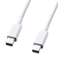 サンワサプライ ミニDisplayPortケーブル（1m） ホワイト KC-DPMM1W