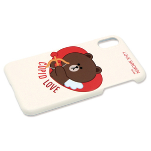LINE FRIENDS iPhone XR用ケース SLIM FIT CUPID LOVE ブラウンキューピッド KCL-SCL028-イメージ2