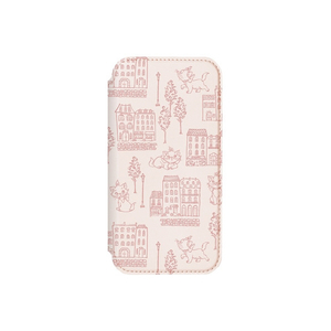 PGA iPhone 16 Pro用ガラスフリップケース ディズニーマリー PG-D24BGF03MAR-イメージ1