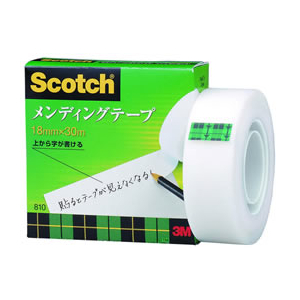 3M スコッチ メンディングテープ 18mm×30m 小巻 F802427-810-1-18-イメージ1