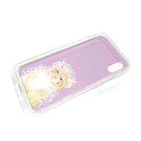 Dparks iPhone XS/X用ソフトクリアケース パステルネコ かすみ草 DS10392I8