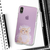 Dparks iPhone XS/X用ソフトクリアケース パステルネコ かすみ草 DS10392I8-イメージ6