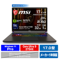 MSI Vector-17-HX-AI-A2XWHG-6369JP コスモスグレイ VECTOR17-A2XWHG-6369JP
