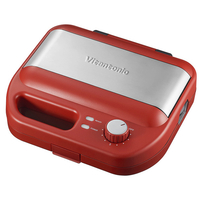 ビタントニオ ワッフル&ホットサンドベーカー レッド VWH-600-R