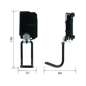 ＴＪＭデザイン 着脱式工具ホルダースチール ラチェットブラ 黒5184149自在ジョイント FC955CE-1951955-イメージ2