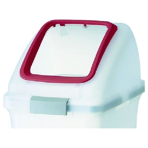 山崎産業 屋内用屑入れ リサイクルトラッシュ SKL-70用 角穴蓋 赤 FC030JP-4414535-イメージ1
