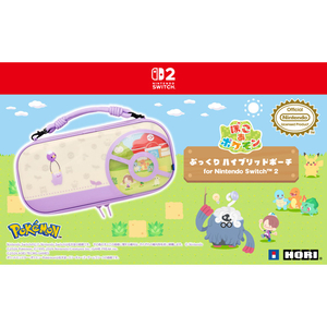 HORI ぽこ あ ポケモン ぷっくり ハイブリッドポーチ for Nintendo Switch 2 NSX182-イメージ3