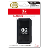 アイレックス カードケース6 for Switch2 ブラック ILX2S393