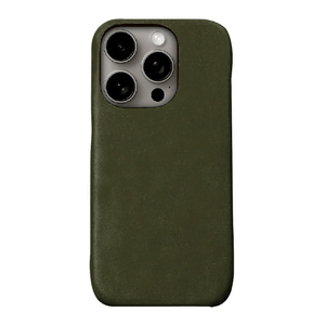 ABBI SIGNATURE iPhone 16 Pro Max用LISCIO イタリアンレザー MagSafe対応バックカバー オリーバ ABS27393I16PM-イメージ1