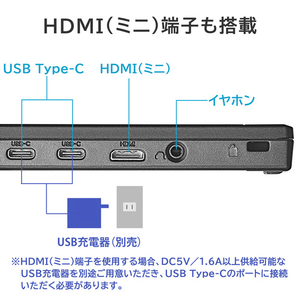 I・Oデータ 15．6型ワイド液晶ディスプレイ LCD-YC162Hシリーズ LCD-YC162HX-イメージ3