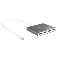 j5 create USB-C to 4ポートHDMIアダプタ シルバー JCA366