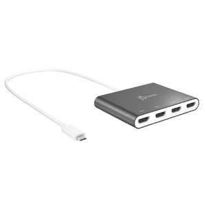 j5 create USB-C to 4ポートHDMIアダプタ シルバー JCA366-イメージ1