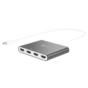 j5 create USB-C to 4ポートHDMIアダプタ シルバー JCA366-イメージ5