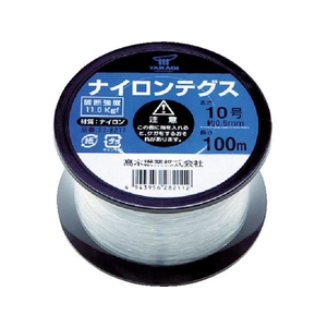 高木綱業 ナイロンテグス 10号 黒コイル 透明1000.5ボビン巻10号 FC186GF-4861523-イメージ1