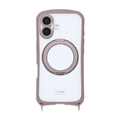 NATURAL　design iPhone17用 背面型ケース I．COLOR+ カカオ IP25-61-ICMG05
