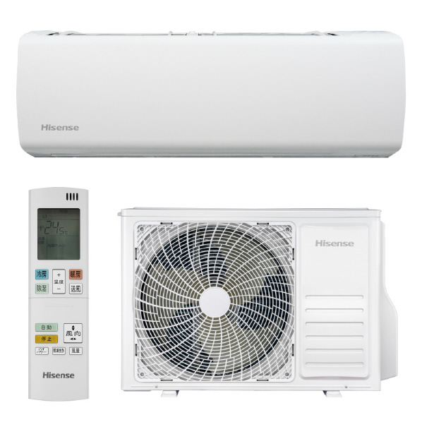 ハイセンス 「標準工事込み」 10畳向け 自動お掃除付き 冷暖房インバーターエアコン e angle select Mシリーズ HAM　E3シリーズ HA-M28FE3-WS HA kW 室内機/室外機 0kg